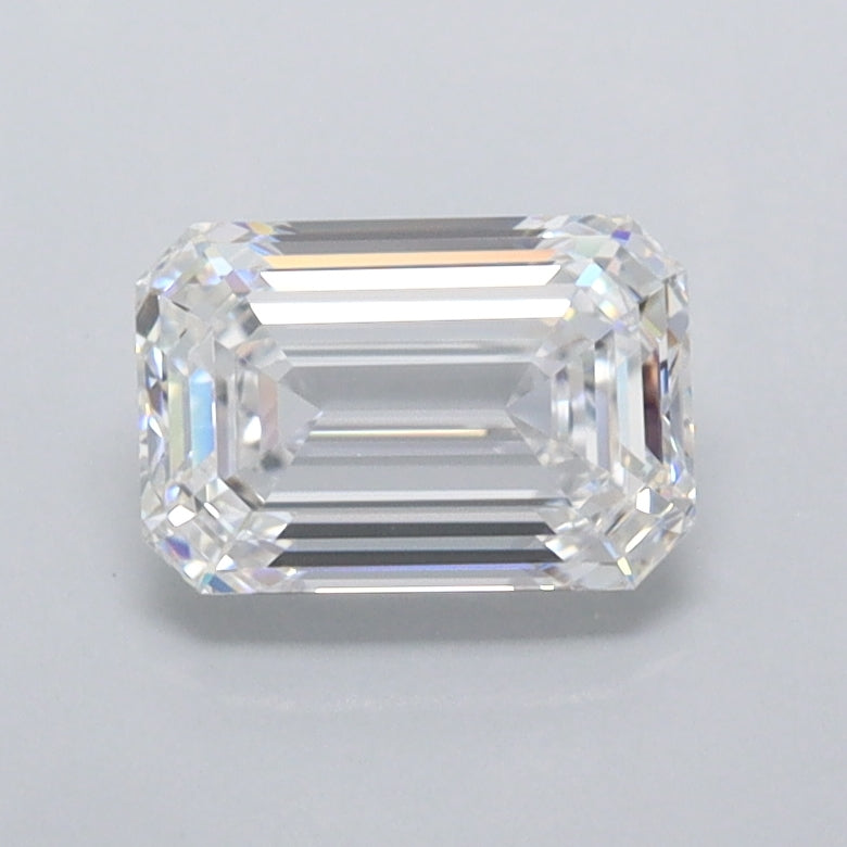 1.04 Carat Emerald Shaped, Ideal Cut, D Color, FL Clarity, IGI Certified Lab Grown Diamond