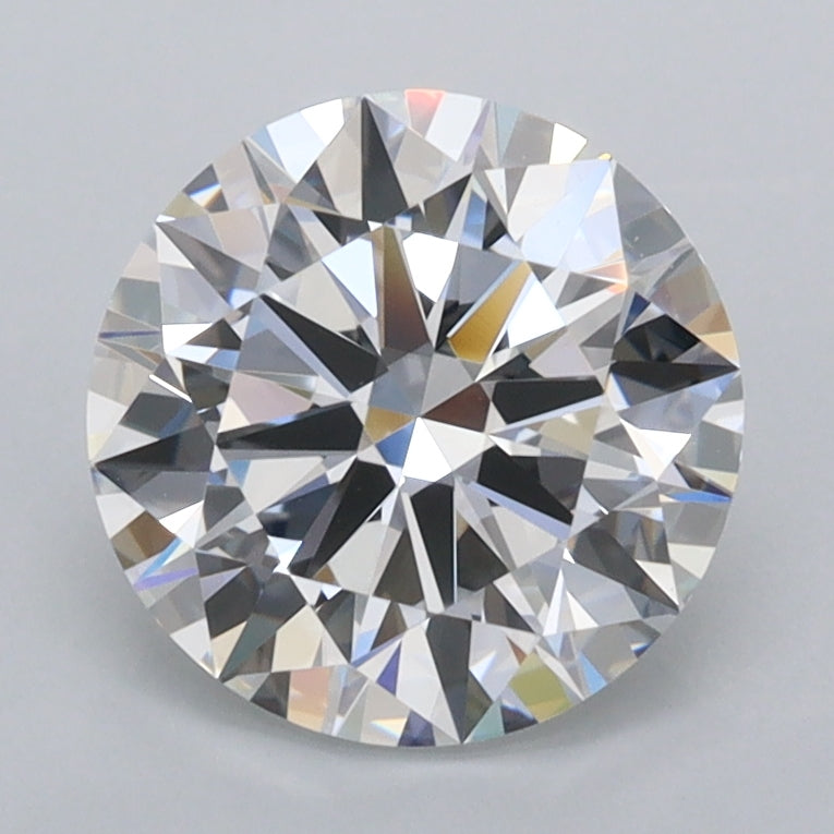 2.02 Carat Round Shaped, Ideal Cut, D Color, FL Clarity, IGI Certified Lab Grown Diamond