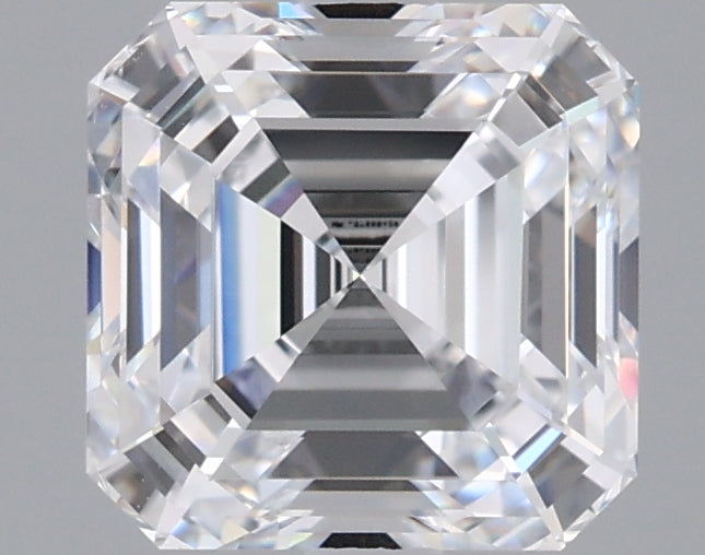 2.01 Carat Asscher Shaped, Ideal Cut, D Color, VS1 Clarity, IGI Certified Lab Grown Diamond