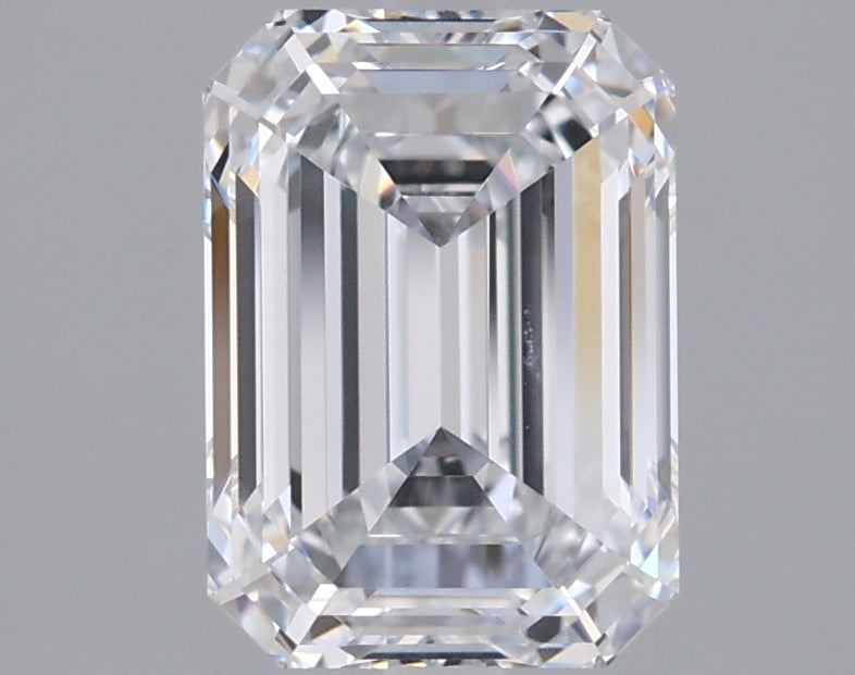2.01 Carat Emerald Shaped, Ideal Cut, D Color, VVS2 Clarity, IGI Certified Lab Grown Diamond