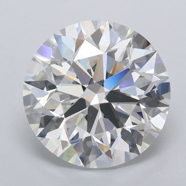 2.17 Carat Round Shaped, Excellent Cut, D Color, FL Clarity, IGI Certified Lab Grown Diamond