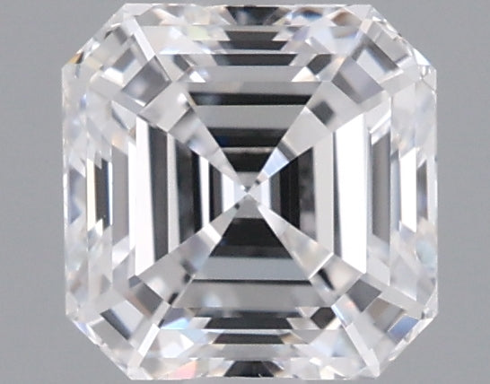 0.92 Carat Asscher Shaped, Ideal Cut, D Color, VVS2 Clarity, IGI Certified Lab Grown Diamond
