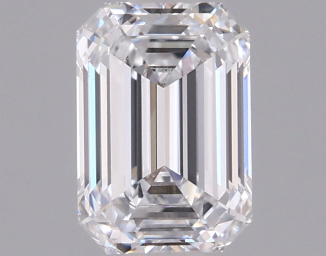 0.93 Carat Emerald Shaped, Ideal Cut, D Color, VVS2 Clarity, IGI Certified Lab Grown Diamond