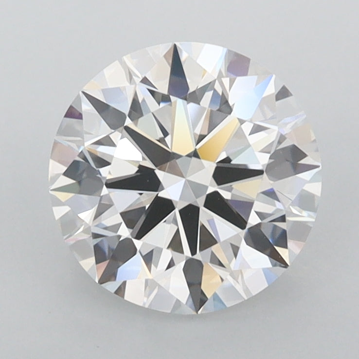 1.73 Carat Round Shaped, Ideal Cut, D Color, FL Clarity, IGI Certified Lab Grown Diamond
