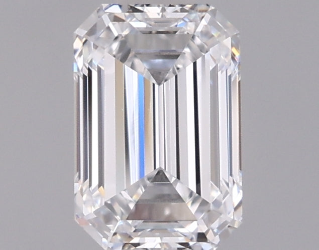 1.01 Carat Emerald Shaped, Ideal Cut, D Color, VVS1 Clarity, IGI Certified Lab Grown Diamond