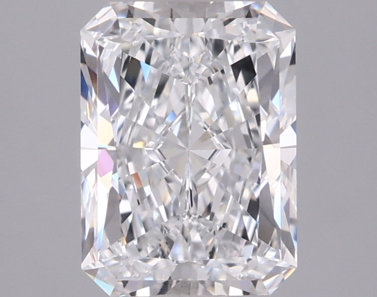 1.71 Carat Radiant Shaped, Ideal Cut, D Color, VVS1 Clarity, IGI Certified Lab Grown Diamond