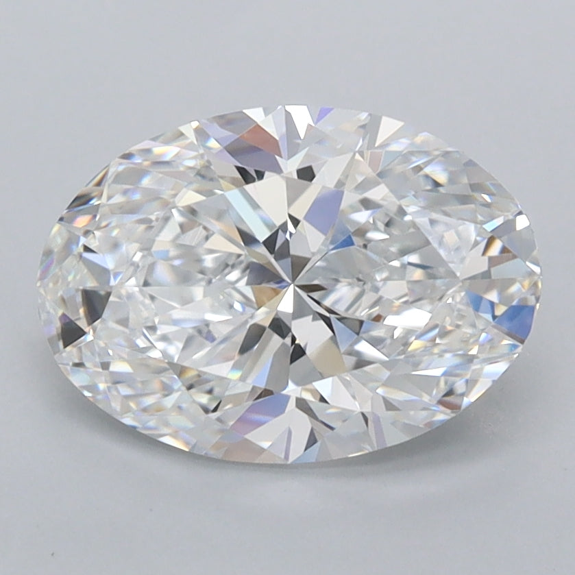 2.04 Carat Oval Shaped, Ideal Cut, D Color, FL Clarity, IGI Certified Lab Grown Diamond
