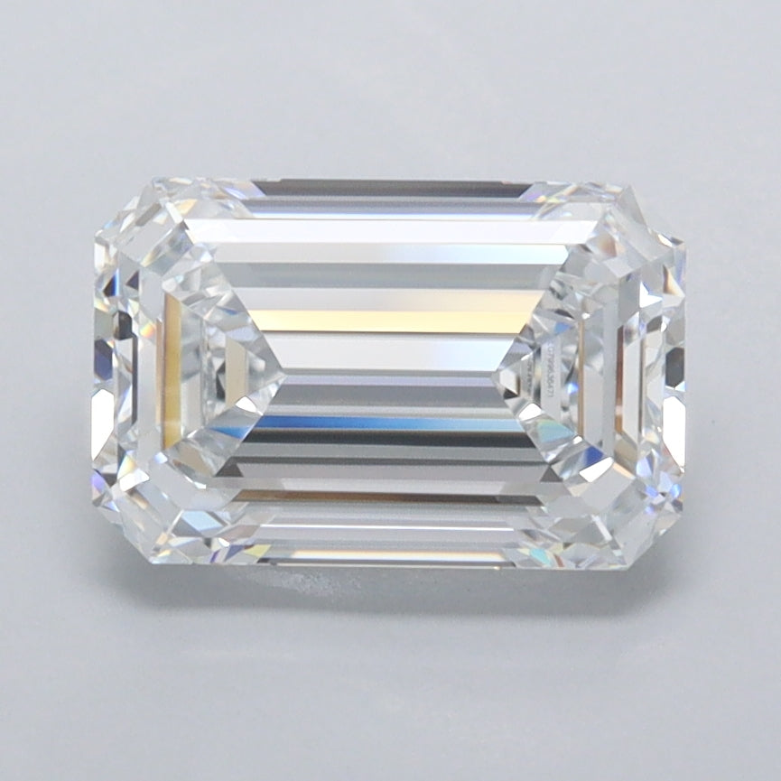 2.01 Carat Emerald Shaped, Ideal Cut, D Color, FL Clarity, IGI Certified Lab Grown Diamond