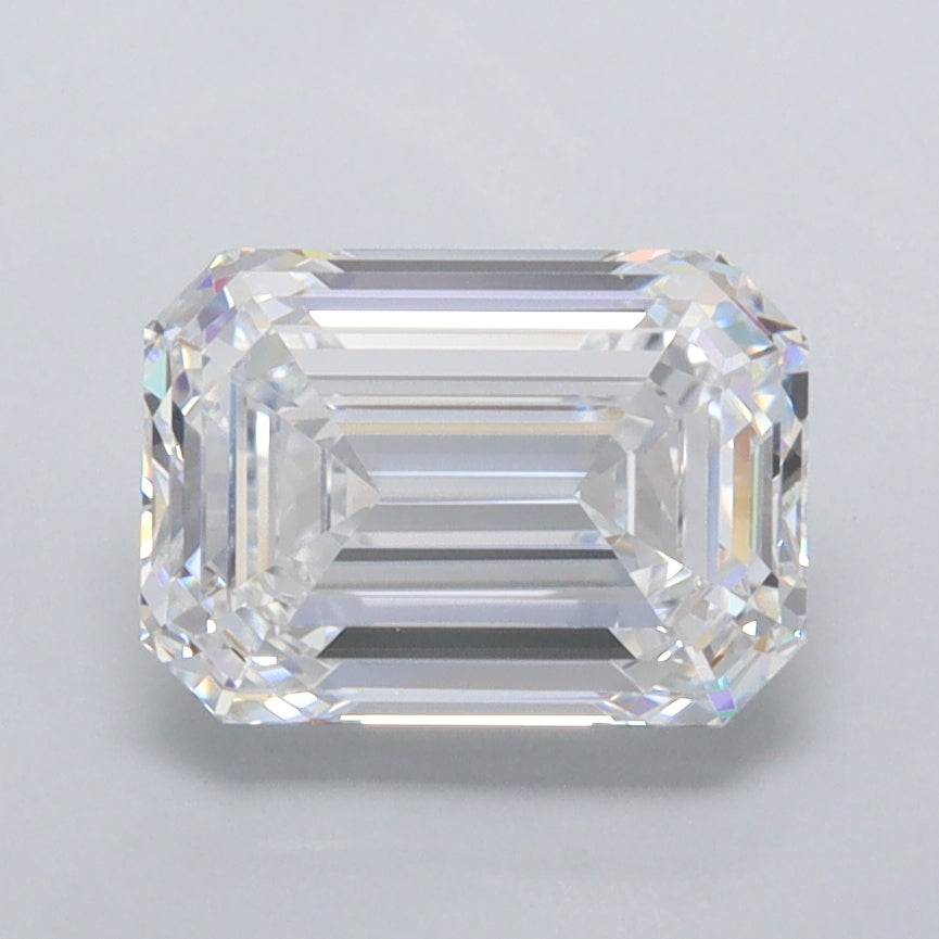 2.02 Carat Emerald Shaped, Ideal Cut, D Color, FL Clarity, IGI Certified Lab Grown Diamond