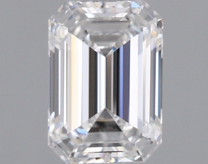 0.92 Carat Emerald Shaped, Ideal Cut, D Color, VS1 Clarity, IGI Certified Lab Grown Diamond