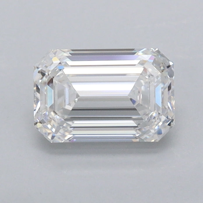 0.87 Carat Emerald Shaped, Ideal Cut, D Color, IF Clarity, IGI Certified Lab Grown Diamond