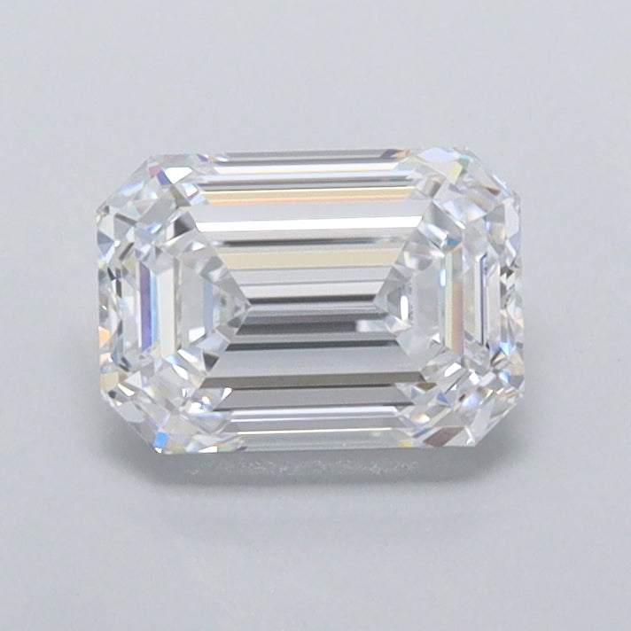 0.91 Carat Emerald Shaped, Ideal Cut, D Color, IF Clarity, IGI Certified Lab Grown Diamond