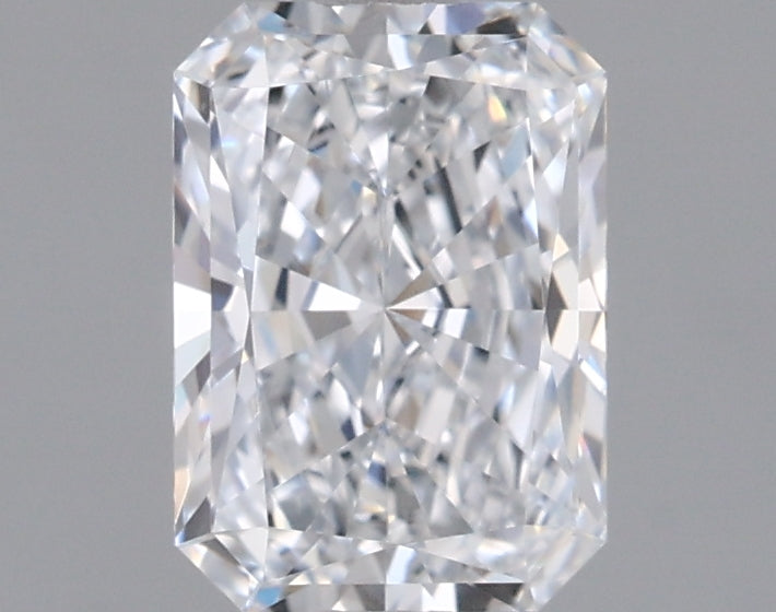 0.96 Carat Radiant Shaped, Ideal Cut, D Color, VVS1 Clarity, IGI Certified Lab Grown Diamond