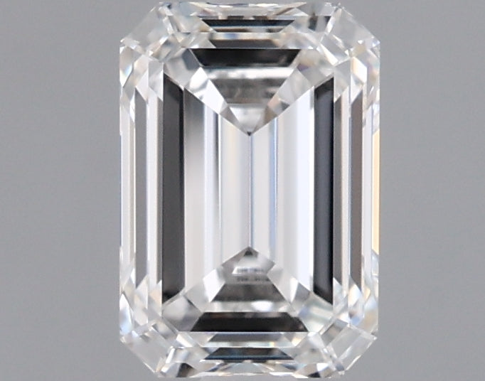 0.96 Carat Emerald Shaped, Ideal Cut, E Color, VVS1 Clarity, IGI Certified Lab Grown Diamond