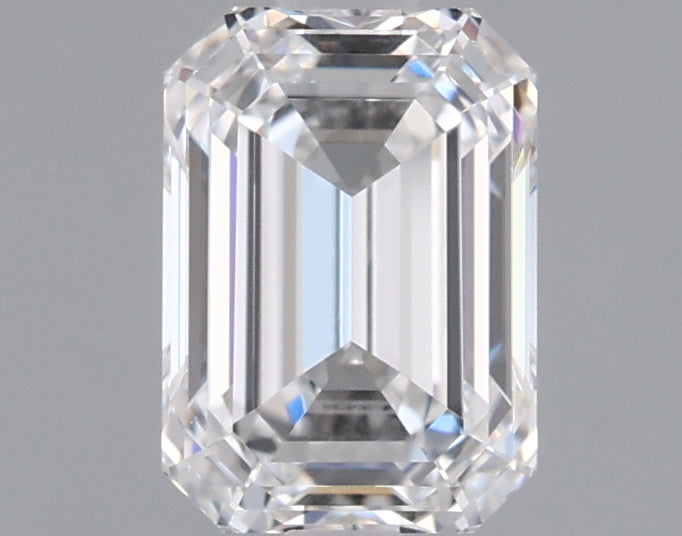 0.96 Carat Emerald Shaped, Ideal Cut, D Color, VVS1 Clarity, IGI Certified Lab Grown Diamond