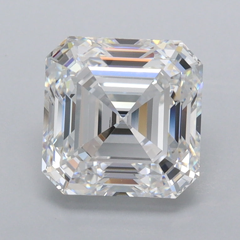 1.93 Carat Asscher Shaped, Ideal Cut, D Color, FL Clarity, IGI Certified Lab Grown Diamond