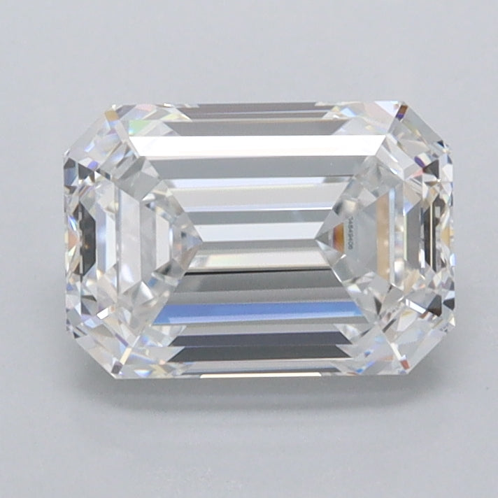 1.53 Carat Emerald Shaped, Ideal Cut, D Color, FL Clarity, IGI Certified Lab Grown Diamond