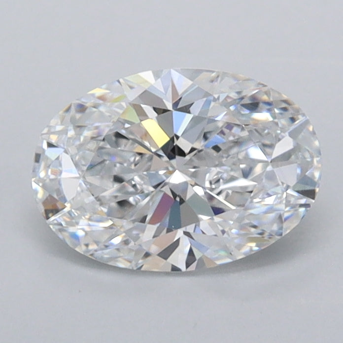 1.02 Carat Oval Shaped, Ideal Cut, D Color, FL Clarity, IGI Certified Lab Grown Diamond
