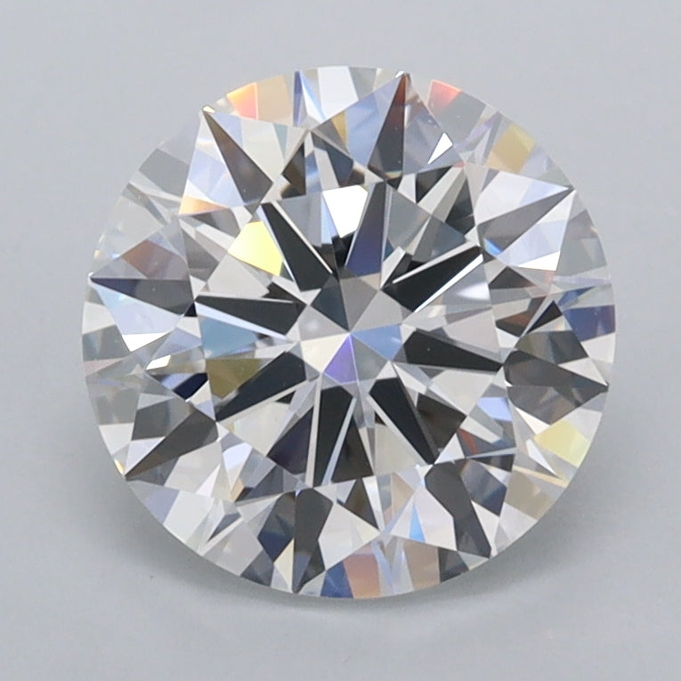 2.01 Carat Round Shaped, Ideal Cut, D Color, FL Clarity, IGI Certified Lab Grown Diamond