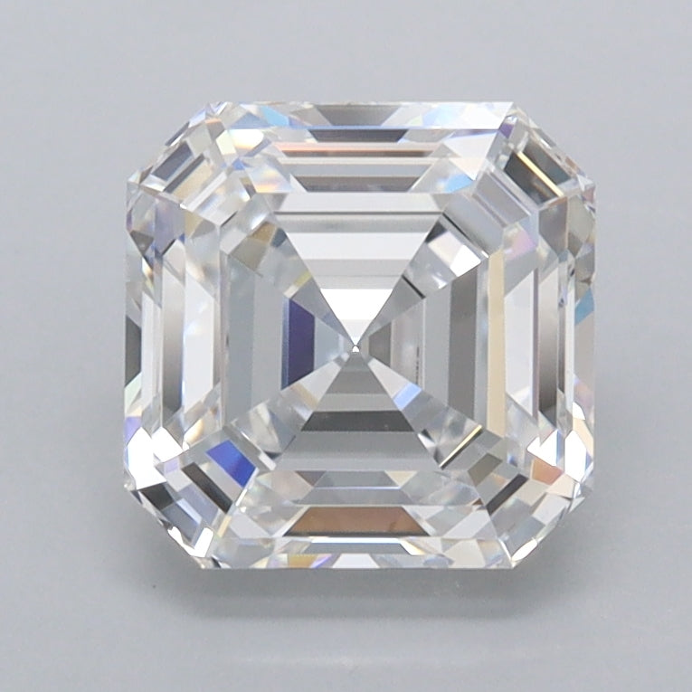 2.01 Carat Asscher Shaped, Ideal Cut, D Color, VVS1 Clarity, IGI Certified Lab Grown Diamond