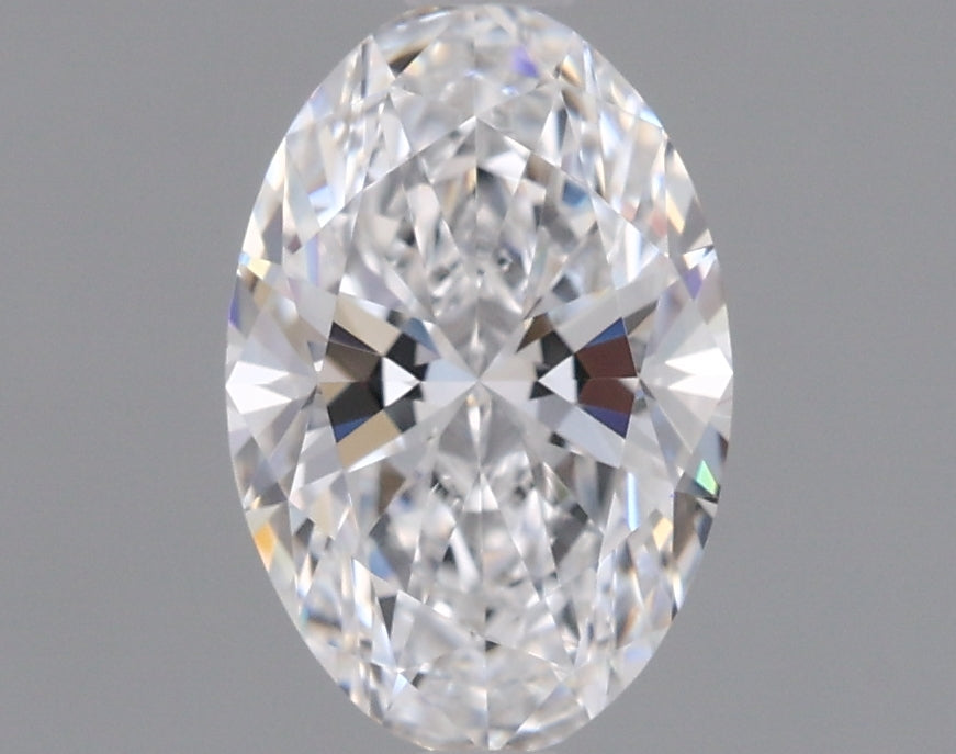0.85 Carat Oval Shaped, Ideal Cut, D Color, VVS1 Clarity, IGI Certified Lab Grown Diamond