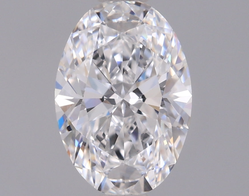 0.95 Carat Oval Shaped, Ideal Cut, D Color, VVS1 Clarity, IGI Certified Lab Grown Diamond