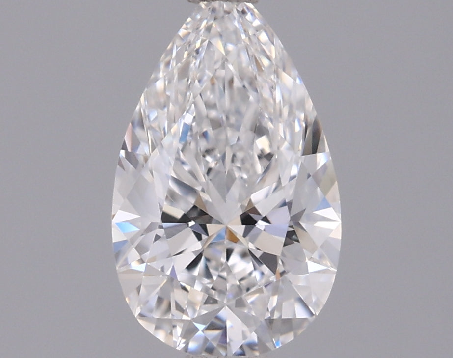 0.95 Carat Pear Shaped, Excellent Cut, D Color, VVS1 Clarity, IGI Certified Lab Grown Diamond