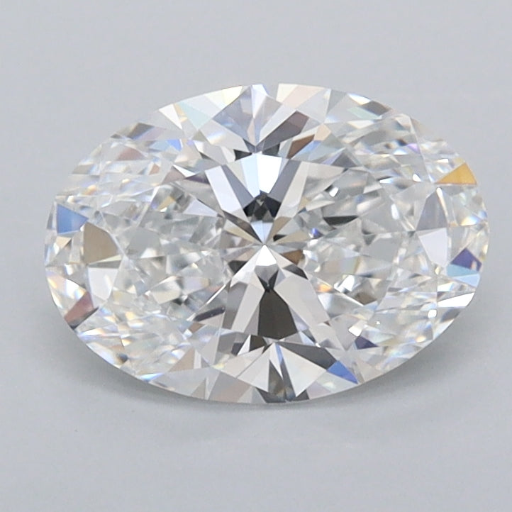 1.24 Carat Oval Shaped, Ideal Cut, D Color, FL Clarity, IGI Certified Lab Grown Diamond