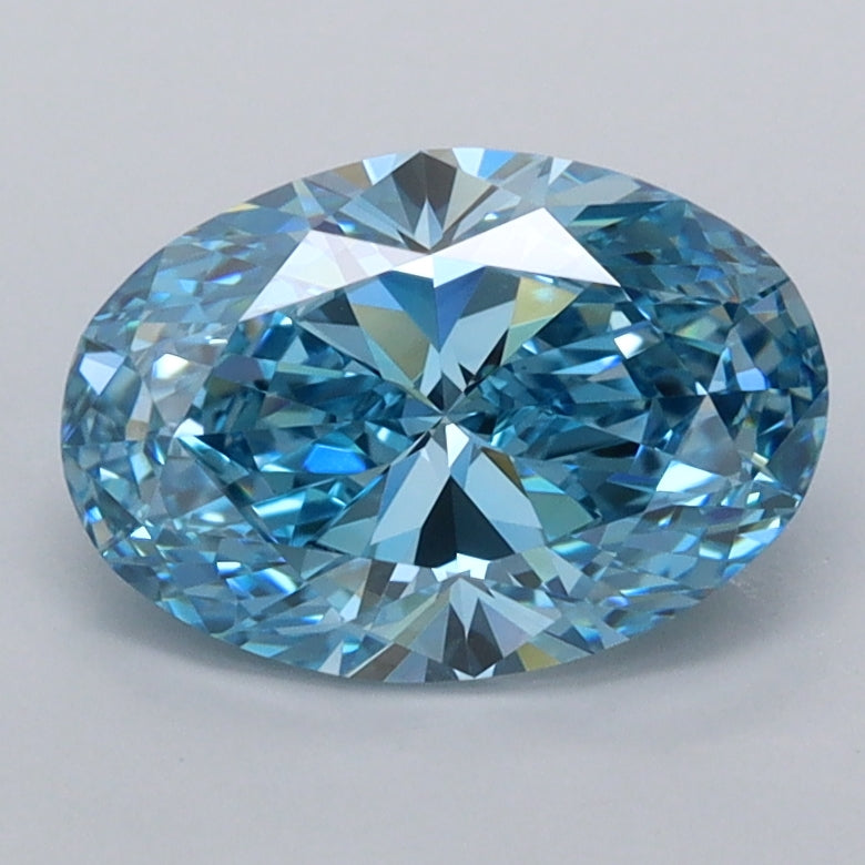 1.54 Carat Oval Shaped, Ideal Cut, VVS1 Clarity, IGI Certified Lab Grown Diamond