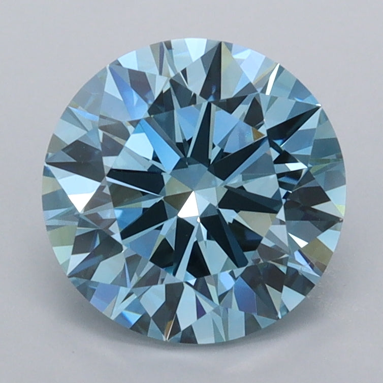 2.00 Carat Round Shaped, Ideal Cut, VVS2 Clarity, IGI Certified Lab Grown Diamond