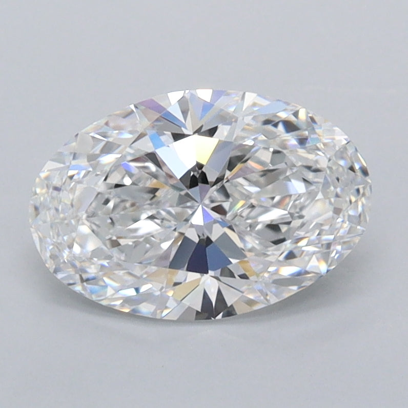 1.29 Carat Oval Shaped, Ideal Cut, D Color, FL Clarity, IGI Certified Lab Grown Diamond