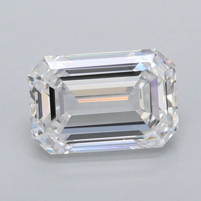 1.04 Carat Emerald Shaped, Ideal Cut, D Color, FL Clarity, IGI Certified Lab Grown Diamond