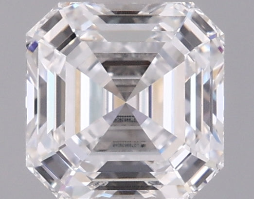 1.03 Carat Asscher Shaped, Ideal Cut, D Color, VVS2 Clarity, IGI Certified Lab Grown Diamond