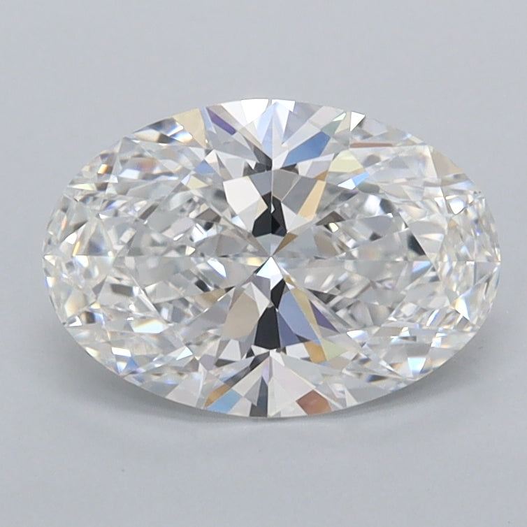 1.28 Carat Oval Shaped, Ideal Cut, D Color, FL Clarity, IGI Certified Lab Grown Diamond