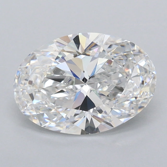 1.03 Carat Oval Shaped, Ideal Cut, D Color, FL Clarity, IGI Certified Lab Grown Diamond