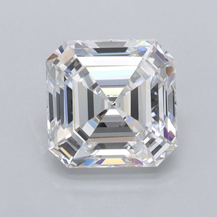 0.96 Carat Asscher Shaped, Ideal Cut, D Color, IF Clarity, IGI Certified Lab Grown Diamond