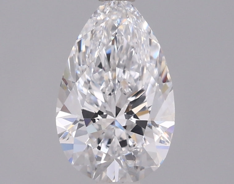 0.95 Carat Pear Shaped, Excellent Cut, D Color, VS1 Clarity, IGI Certified Lab Grown Diamond