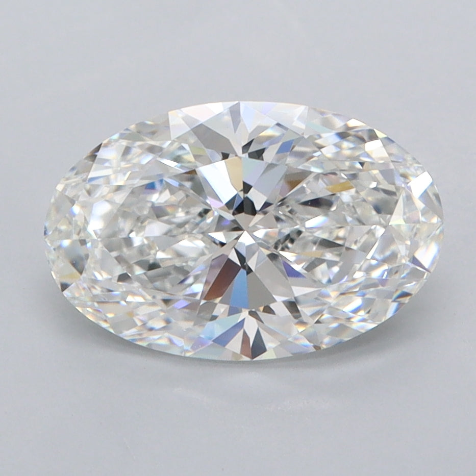2.03 Carat Oval Shaped, Ideal Cut, E Color, FL Clarity, IGI Certified Lab Grown Diamond
