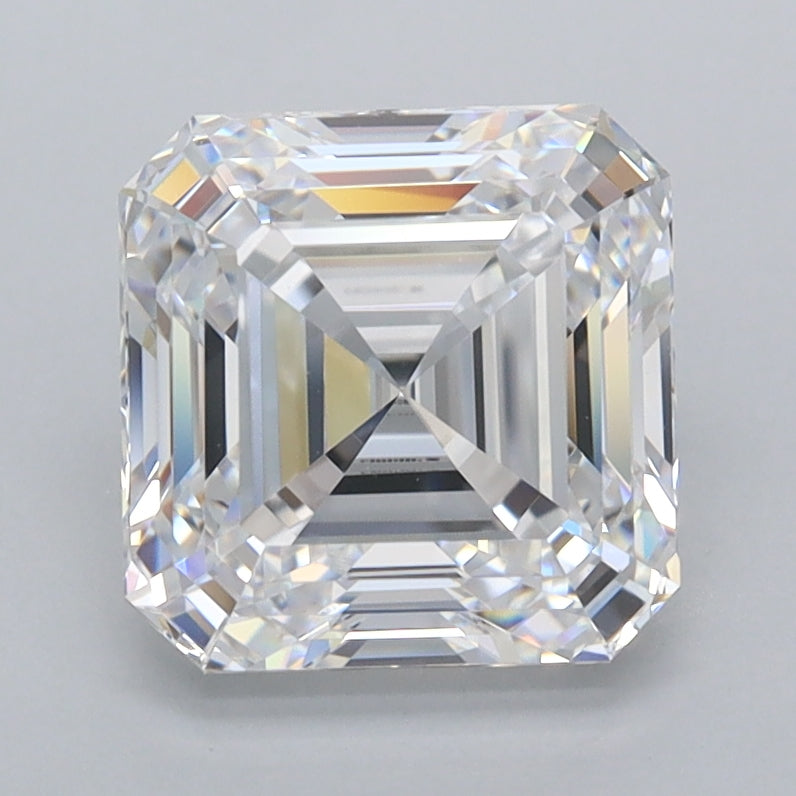 2.51 Carat Asscher Shaped, Ideal Cut, D Color, IF Clarity, IGI Certified Lab Grown Diamond