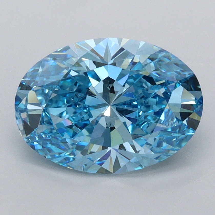 2.04 Carat Oval Shaped, Ideal Cut, VVS1 Clarity, IGI Certified Lab Grown Diamond