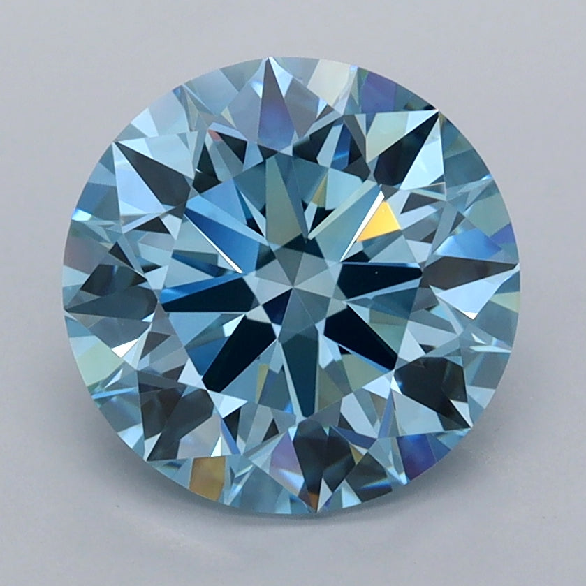 2.63 Carat Round Shaped, Ideal Cut, VVS1 Clarity, IGI Certified Lab Grown Diamond