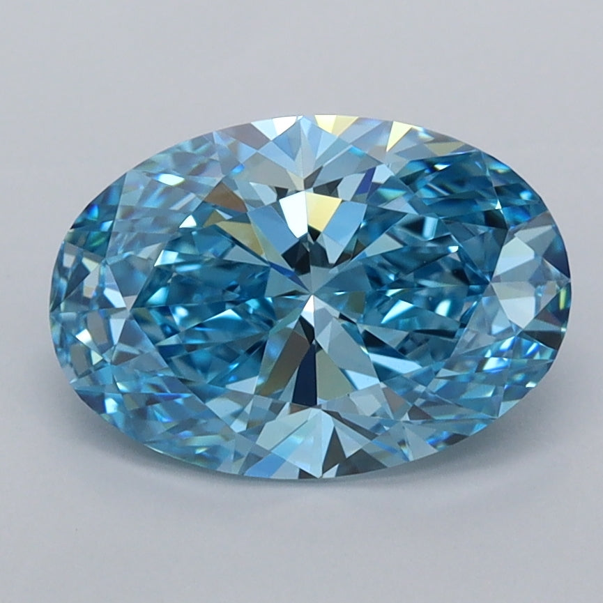 2.01 Carat Oval Shaped, Ideal Cut, VVS1 Clarity, IGI Certified Lab Grown Diamond