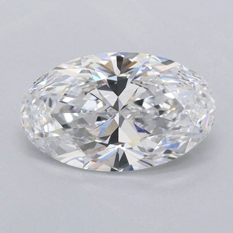 1.04 Carat Oval Shaped, Ideal Cut, D Color, FL Clarity, IGI Certified Lab Grown Diamond
