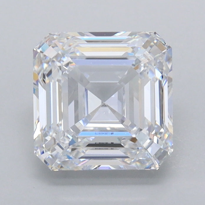 1.56 Carat Asscher Shaped, Ideal Cut, D Color, FL Clarity, IGI Certified Lab Grown Diamond