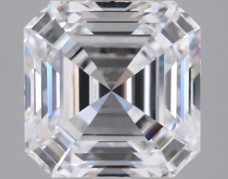 2.88 Carat Asscher Shaped, Ideal Cut, D Color, VVS1 Clarity, IGI Certified Lab Grown Diamond