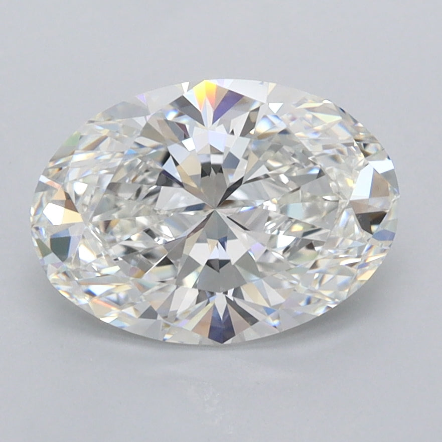 2.02 Carat Oval Shaped, Ideal Cut, F Color, FL Clarity, IGI Certified Lab Grown Diamond