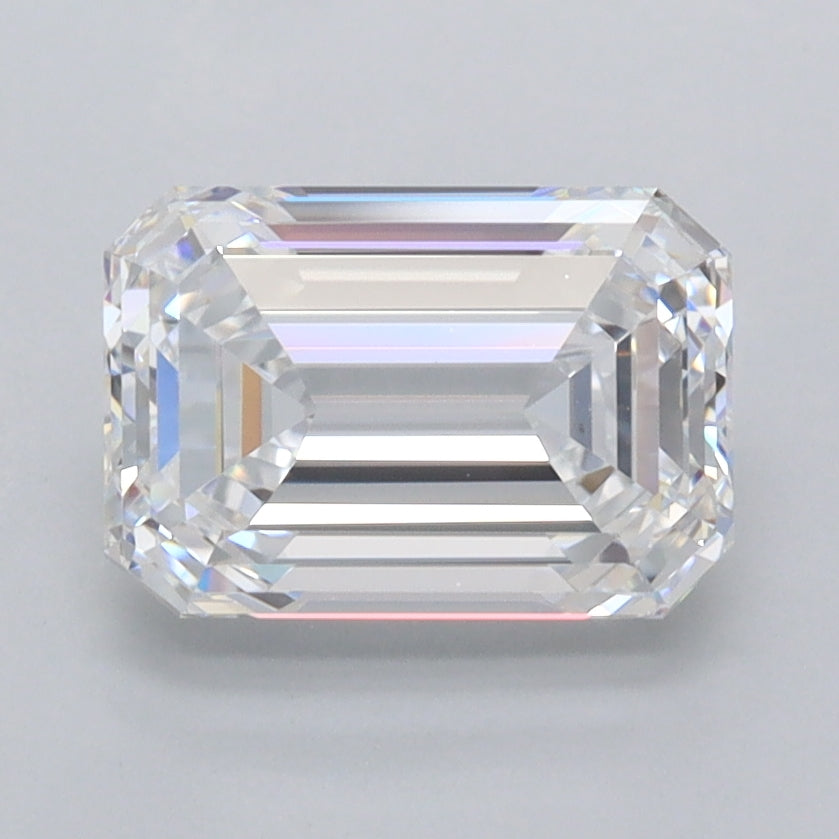 2.02 Carat Emerald Shaped, Ideal Cut, D Color, FL Clarity, IGI Certified Lab Grown Diamond
