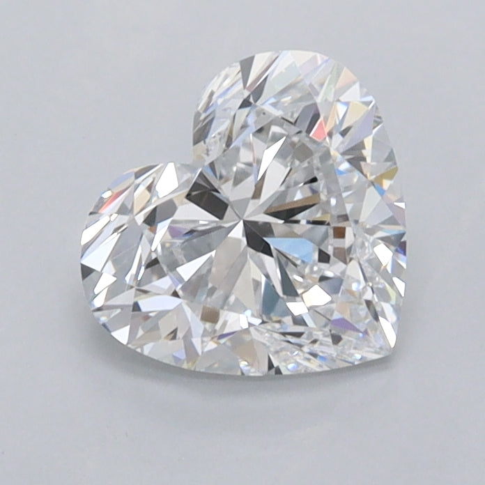 1.01 Carat Heart Shaped, Ideal Cut, D Color, FL Clarity, IGI Certified Lab Grown Diamond
