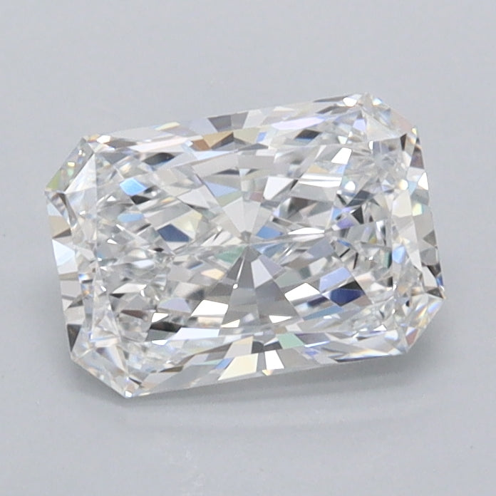 1.01 Carat Radiant Shaped, Excellent Cut, E Color, FL Clarity, IGI Certified Lab Grown Diamond