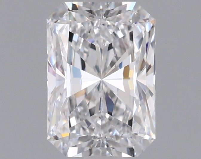 0.92 Carat Radiant Shaped, Excellent Cut, D Color, VVS2 Clarity, IGI Certified Lab Grown Diamond